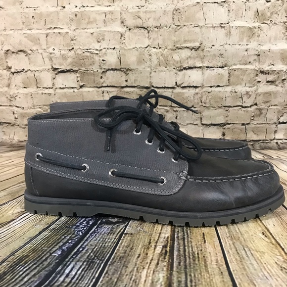 SPERRY Top-Sider Men’s 11.5 Gray/Black Chukka Boot Shoes - Picture 1 of 8